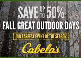 Save up to 50% Fall Great Outdoor days Cabela's