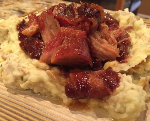 Bacon Wrapped Pork Loin with a Whiskey Marmalade Glaze